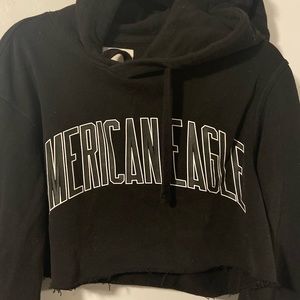 American eagle hoodie crop top